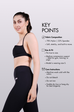 Load image into Gallery viewer, Soulstrip Sports Bra – Black
