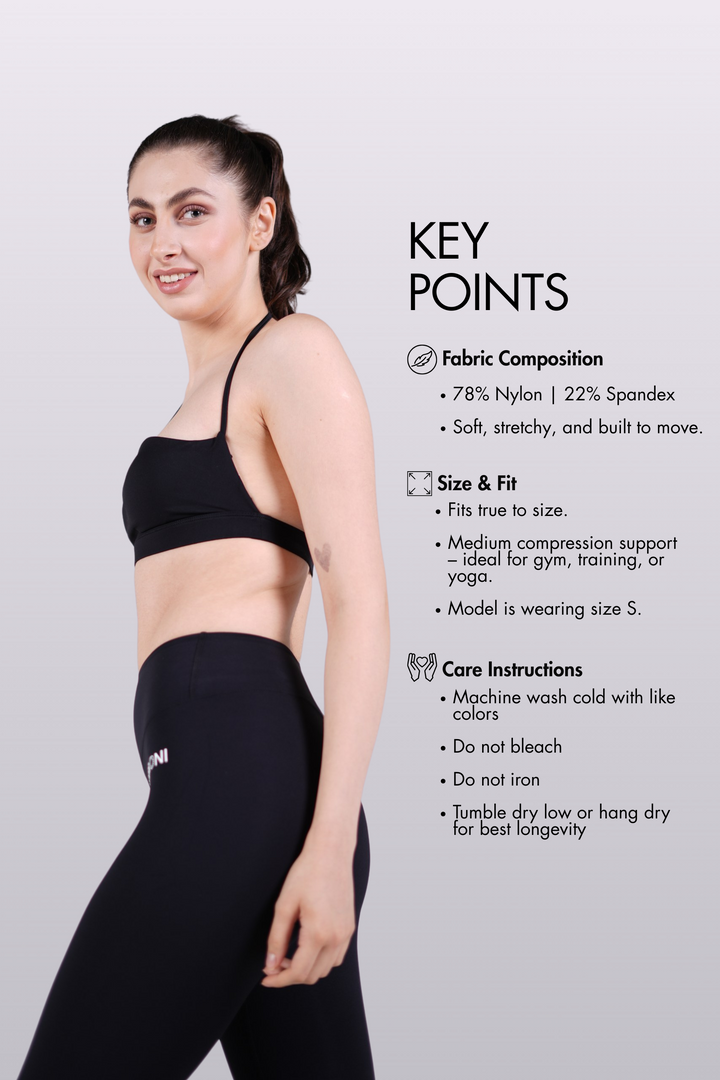 Soulstrip Sports Bra – Black