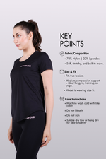 Load image into Gallery viewer, Women&#39;s ToneTee Black T-Shirt
