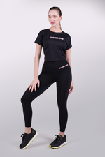 Load image into Gallery viewer, CrossCurve Black Tights
