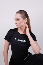 Load image into Gallery viewer, TrainPro Crop Top Black
