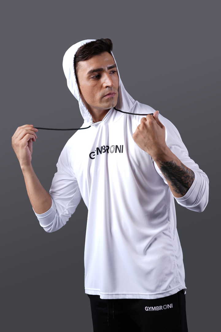 LiteCore White Hoodie