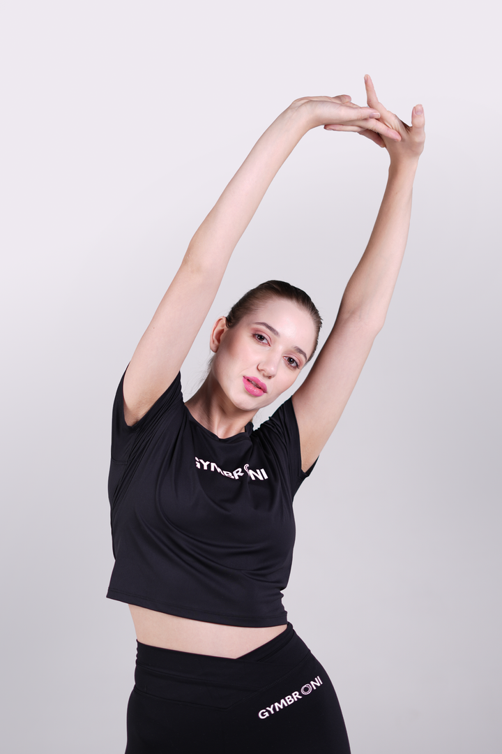 TrainPro Crop Top Black