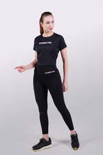 Load image into Gallery viewer, TrainPro Crop Top Black

