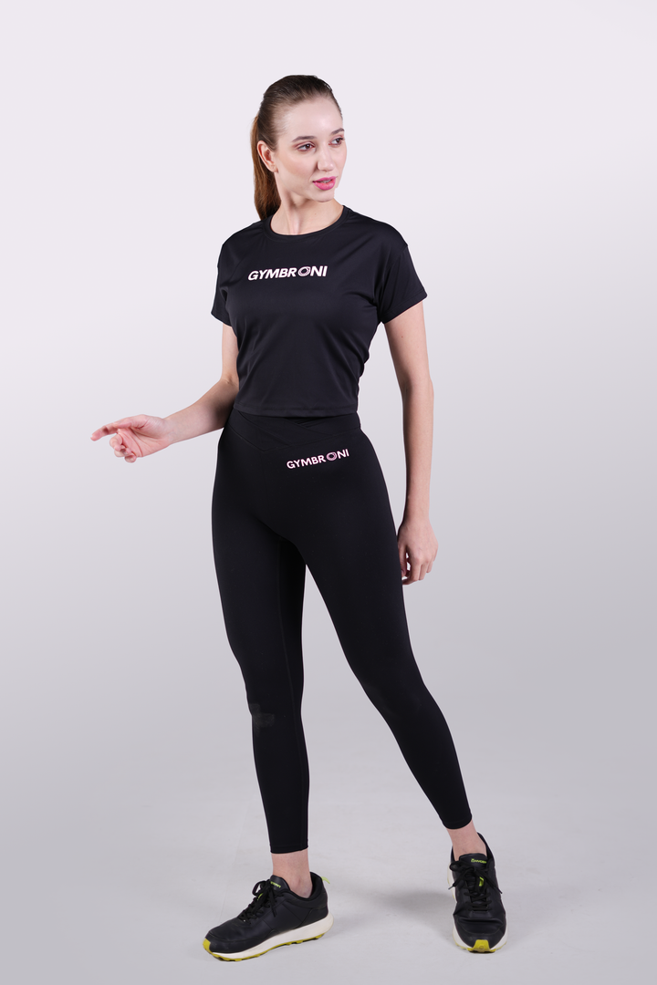TrainPro Crop Top Black