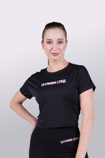 Load image into Gallery viewer, TrainPro Crop Top Black
