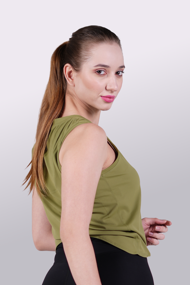 Women's Flexflow Green Tank