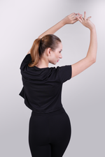 Load image into Gallery viewer, TrainPro Crop Top Black
