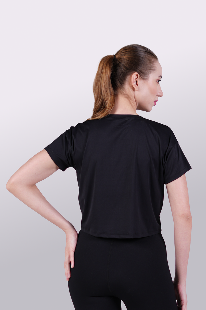 TrainPro Crop Top Black