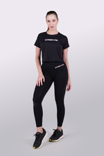 Load image into Gallery viewer, TrainPro Crop Top Black
