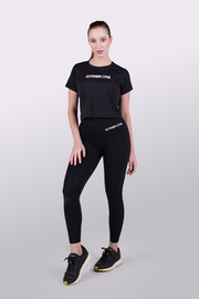 TrainPro Crop Top Black